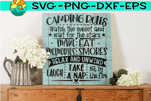 Camping Rules Sunset Stars Memories SVG Review
