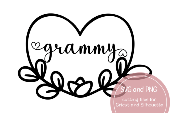 Grammy Heart Printable SVG and PNG Review
