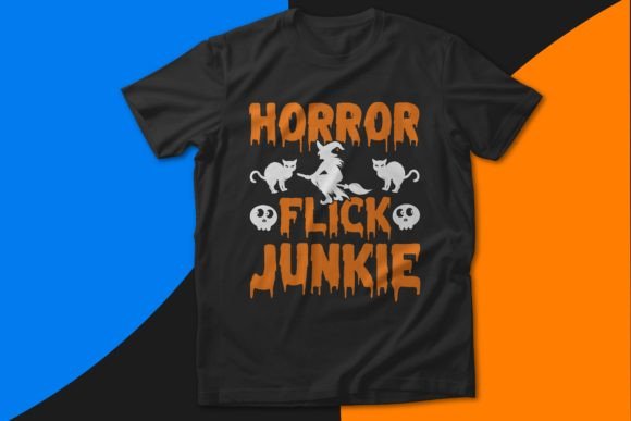 Horror Flick Halloween T-Shirt Design Review