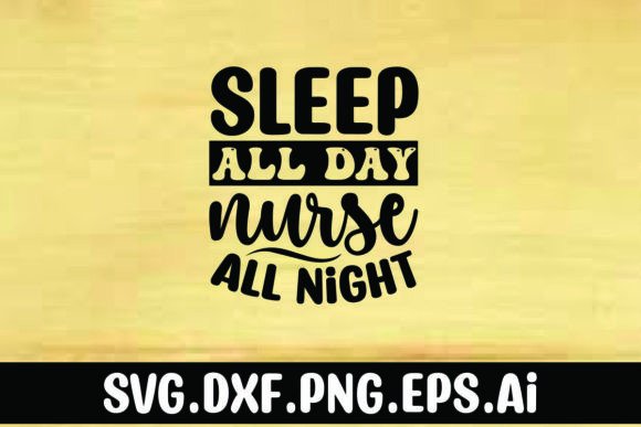 Sleep All Day Nurse All Night Embroidery Review